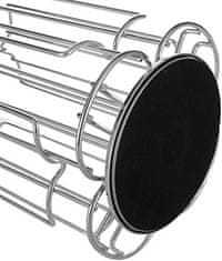 Nikcorp Stalak za Tassimo kapsule za kavu, rotirajući dozator 360°, kapacitet 52 kapsule, kromirani, srebrni, 18,2x18,2x24,5 cm