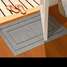 Nikcorp Otirač za vrata protuklizni, upijajući otirač za ulaz i cipele, periv u perilici, siva boja, dimenzije 80 x 120 cm