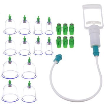 LIVEFY Cupping Therapy vakuumske čašice 12 kom