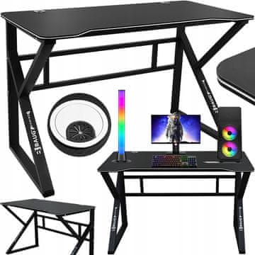 BAUG tools Aluminijski stol za igranje računala 120×60 Carbon Flex