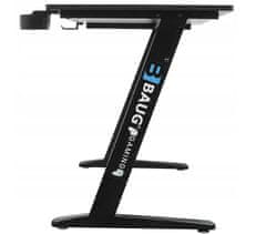 BAUG tools Aluminijski stol za igranje računala 120x60cm Carbon Flex HDF PVC