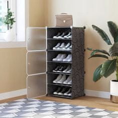 Dexxer Modularni ormarić za cipele s organizatorom za obuću, 6 polica