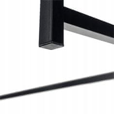 Ruhhy Višenamjenski sklopivi drveni stol crne boje 80x75x40cm