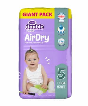 Violeta Giant Pack Air Dry pelene, Junior 5, 11-18 kg, 104/1