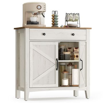 Songmics Komoda 80x40x80 cm Smeđa