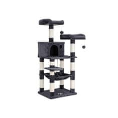 Songmics Penjalica za mačke 140x61x51 cm siva