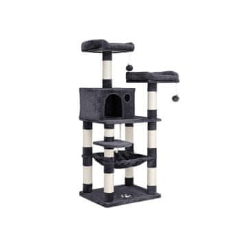 Songmics Penjalica za mačke 140x61x51 cm siva