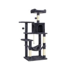 Songmics Penjalica za mačke višerazinska mačja kula 55x45x143 cm siva