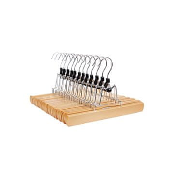 Songmics Vješalice za hlače 25x28x1 cm smeđa