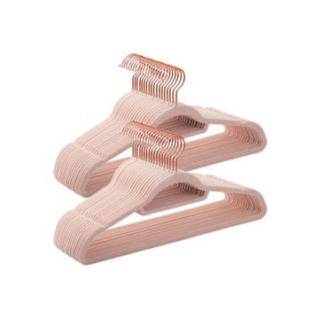 Songmics Vješalice za odjeću 42.7x22x0.6 cm ružičasta
