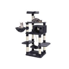 Songmics Penjalica za mačke 174x90x92 cm siva