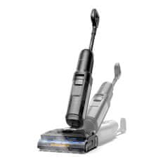 Tineco FLOOR ONE S7 Pro Stretch Steam baterijski usisavač i parni čistač, iLoop, HyperSteam 160°C, FlashDry sušenje, crni