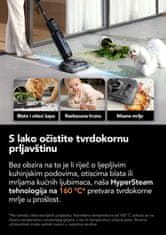Tineco FLOOR ONE S7 Pro Stretch Steam baterijski usisavač i parni čistač, iLoop, HyperSteam 160°C, FlashDry sušenje, crni