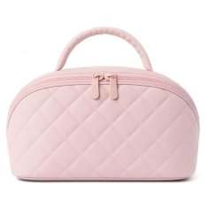 FRILLA® Velika pufasta torbica za šminku s 180° otvaranjem, periva, organizator | MAKEPACK Ružičasta