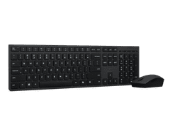 Lenovo Combo tipkovnica i miš, bežično, 2.4G i Bluetooth, crni (4X31R64352)