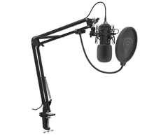 Genesis RADIUM 400 G2 profesionalni mikrofon, stolni / studijski, 192 kHz, podesiva ruka / nosač / stalak, crni