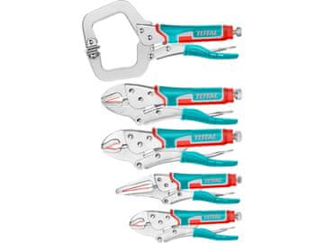 Total Kliješta TOS23091 Kliješta za brzo djelovanje, set od 5