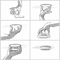 MXM Samoljepljivi magnetski držač za alarm za plin - više nema potrebe za vijcima u stropu ili zidu