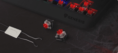 Genesis THOR 230 TKL Lite mehanička tipkovnica za igranje, žična, RGB LED osvjetljenje, Hot-Swap tehnologija, Anti-Ghosting, Plug &amp; Play, F1-F12, crna