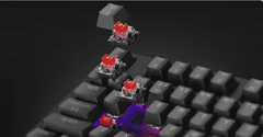 Genesis Thor 230 TKL mehanička gaming tipkovnica, žičana, RGB, Hot-Swap, Outemu crveno-crna