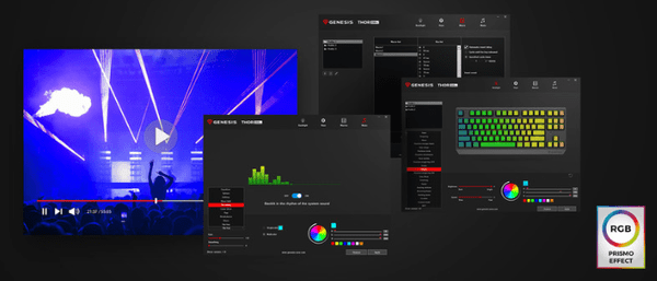 Prilagajajte svetlobne učinke tipk