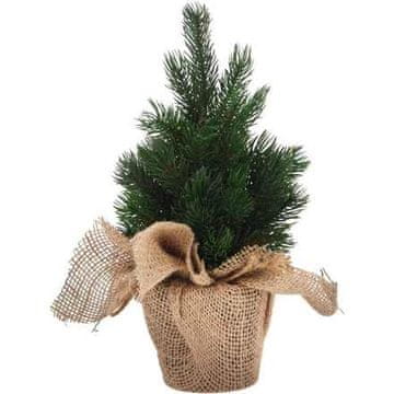 HOMESTYLING Božićni ukrasi KO-317910020 drvce u jutenoj vreći 30 cm