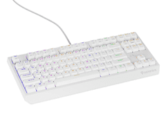 Genesis Thor 230 TKL mehanička gaming tipkovnica, žičana, RGB, Hot-Swap, Outemu crvena, bijela