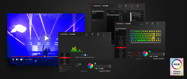 Prilagajajte svetlobne učinke tipk
