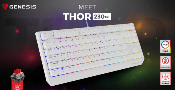THOR 230 TKL- mehanska gaming tipkovnica