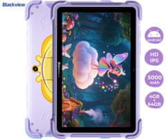 Blackview Link 1 Kids tablet, 22 cm (8,68), 4 GB/64 GB, Android, WIFI 6, ljubičasta (Dreamy Purple)