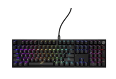 Genesis Thor 404 mehanička tipkovnica za igranje, Gateron Yellow Pro, RGB, Hot-Swap, crna