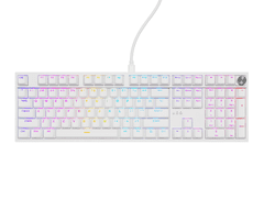 Genesis Thor 404 mehanička tipkovnica za igranje, Gateron Yellow Pro, RGB, Hot-Swap, bijela