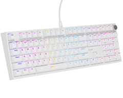Genesis Thor 404 mehanička tipkovnica za igranje, Gateron Yellow Pro, RGB, Hot-Swap, bijela