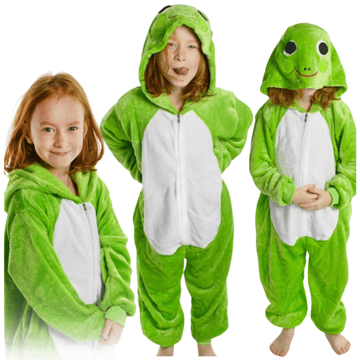 Zolta Dječja pidžama, kombinezon s žabom, kigurumi dječja maska 122-128