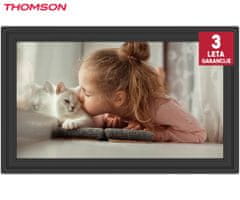 Thomson THOMSON F15 pametni digitalni okvir za fotografije, 39,6 cm, Full HD IPS zaslon osjetljiv na dodir, aplikacija, USB-A, USB-C, crni