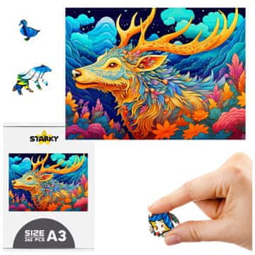 Drvena puzzle slagalica za odrasle i djecu, sob, 262 elementa, set