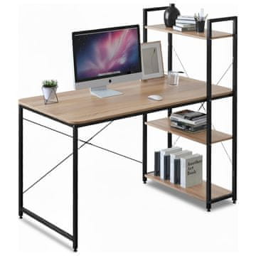 Kompjuterski stol 70x65x120cm od hrastovine, loft, za dječju/učeničku sobu