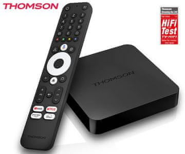 Thomson BOX 240 multimedijski uređaj, 4K UHD, Google TV, crni (Premium Black)
