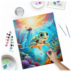 Massido Slika po broju 40x50 cm kornjača