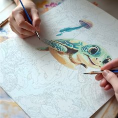 Massido Slika po broju 40x50 cm kornjača