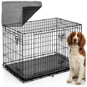 Pethaus Metalna kućica za pse + krevet 91 x 57 x 62 cm PH-201