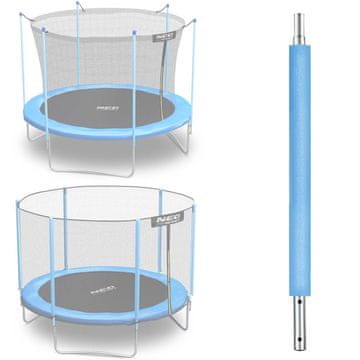 Neo-Sport Donji stup za trampolin s vanjskom i unutarnjom mrežom 1,8 m plavi