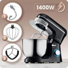 Berdsen 1400 W BD-756 3-u-1 planetarni mikser, kuhinjski robot 6l