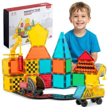 Ricokids Magnetne edukativne konstrukcijske kocke 72 kom RK-780