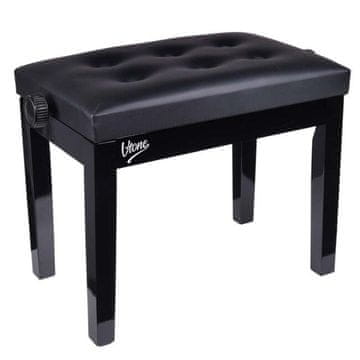 slomart V-TONE ŁAWA 1 BK klavirska klupa, podesiva po visini, crna