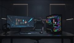 Modecom MODECOM VOLCANO STELLAR PLUS ARGB Midi Tower PC kućište, crno