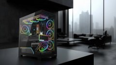 Modecom MODECOM VOLCANO STELLAR PLUS ARGB Midi Tower PC kućište, crno