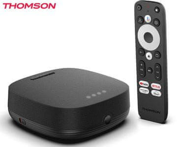 Thomson Plus 270 multimedijski player, 4K UHD, Google TV, crni (Premium crna)