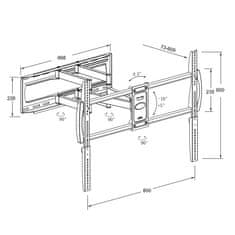 MONTIS NOSAČ ZA TV 37-105 MT162 DENALI / CRNA