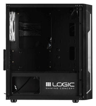 Aramis LOGIC ARAMIS ARGB Mini kućište za računalo, crno, USB 3.0